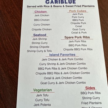 Cariblue Restaurant - Menu - Caribbean Near Me - Modesto, California Cariblue Restaurant - Menu - Caribbean Near Me - Modesto, California