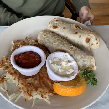 Sandpiper Cafe - Breakfast burrito with hash browns - Breakfast & Brunch Near Me - Juneau, Alaska