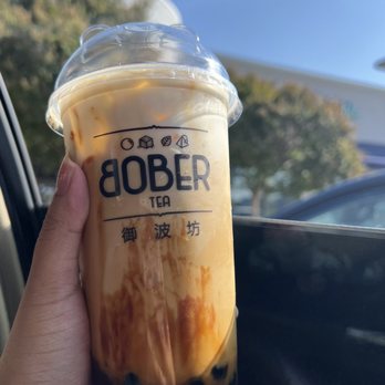 Bober Tea & Coffee - brown sugar creme brulee milk tea - Bubble Tea Near Me - Folsom, California