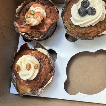Crave Bakery + Coffee Bar - Gluten-free pumpkin muffin, blueberry muffin, and banana muffin - Bakeries Near Me - Norfolk, Virginia Crave Bakery + Coffee Bar - Gluten-free pumpkin muffin, blueberry muffin, and banana muffin - Bakeries Near Me - Norfolk, Virginia