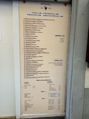 Menu photo 1 I 2 Fratellini Florence, FI Menu photo 1 I 2 Fratellini Florence, FI