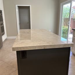 New quartzite island countertop. Wonderful work by Simplified Remodeling...Juan Orozco New quartzite island countertop. Wonderful work by Simplified Remodeling...Juan Orozco
