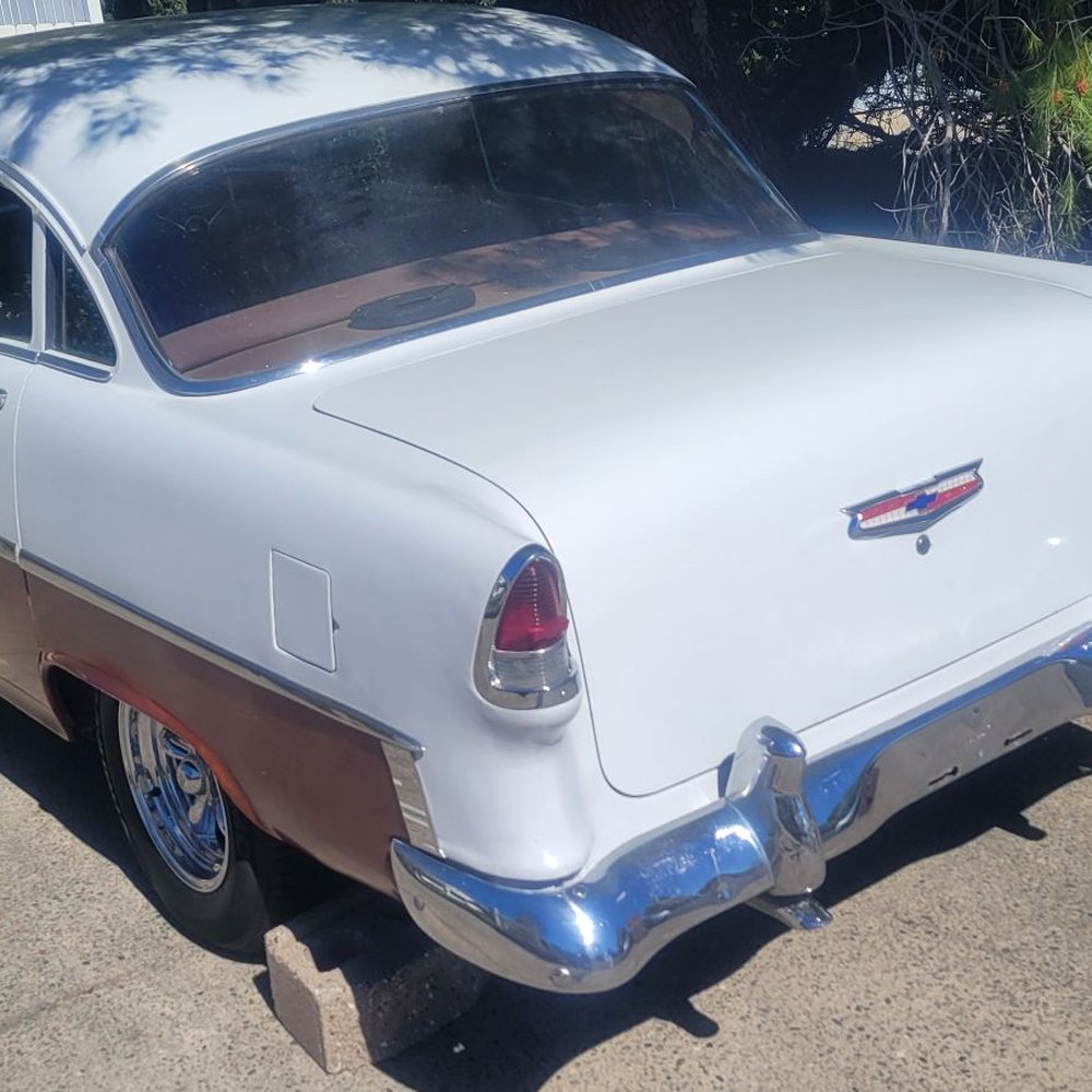 Gearhead Garage - 55 Chevy w/ 4 speed Muncie M21 swapped out including fabricated crossmember - Auto Repair Near Me - Sacramento, California Gearhead Garage - 55 Chevy w/ 4 speed Muncie M21 swapped out including fabricated crossmember - Auto Repair Near Me - Sacramento, California
