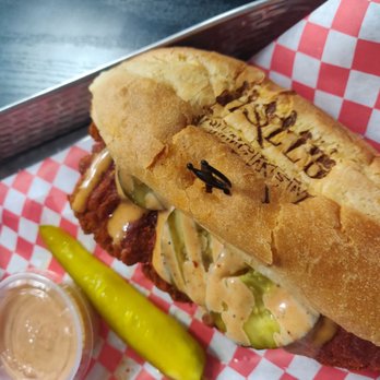 Hell’s Chicken - Xxh sandwich! I'm ready to satisfy my spice crave.   EDIT: so damn good I'll be here often. - Chicken Shop Near Me - Los Angeles, California