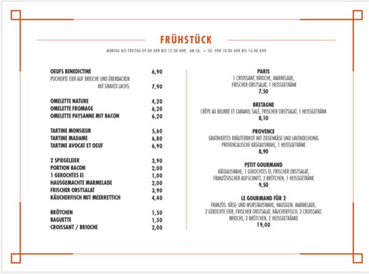Menu photo 3 Cafe des Artistes Hamburg, HH