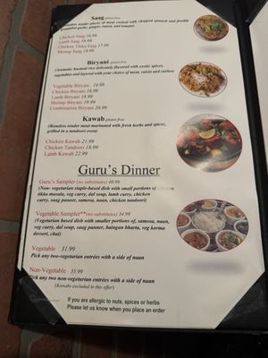 Menu photo 1 Guru's Kitchen Grand Junction, CO
