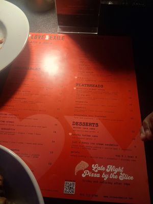 Menu photo 4 Love And Exile Nashville, TN Menu photo 4 Love And Exile Nashville, TN
