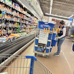 Walmart Supercenter - Employee blocking the way