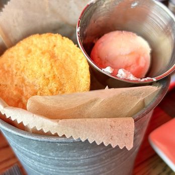 The Pump House - Corn bread and peach butter - New American Near Me - Rock Hill, South Carolina