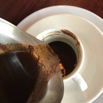 Sayad Mediterranean Kitchen - Turkish coffee. Served from a ladle. - Mediterranean Near Me - Houston, Texas Sayad Mediterranean Kitchen - Turkish coffee. Served from a ladle. - Mediterranean Near Me - Houston, Texas