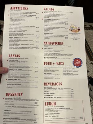 Menu photo 2 Lou Malnati's Pizzeria Naperville, IL