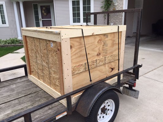 Crate for FRAGILE SHIPMENTS - We build crates for fragile shipping of art, furniture, valuables, etc. Call and talk with us about your shipping challenges and we would love to help you figure it out! Crate for FRAGILE SHIPMENTS - We build crates for fragile shipping of art, furniture, valuables, etc. Call and talk with us about your shipping challenges and we would love to help you figure it out!