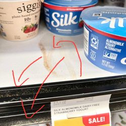 Raley's - Dirty fridge dairy