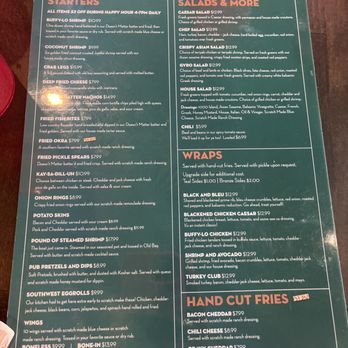 Doesn't Matter Bar and Grill - Menu Side 2 - Bars Near Me - Myrtle Beach, South Carolina
