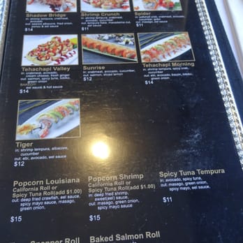 Midori Sushi and Grill - Menu - Sushi Bars Near Me - Tehachapi, California