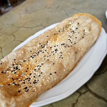Sofreh - Barbari Bread (with Eggplant and Whey Dip/Kashke Bademjan.) Pretty solid - Persian/Iranian Near Me - Brooklyn, New York
