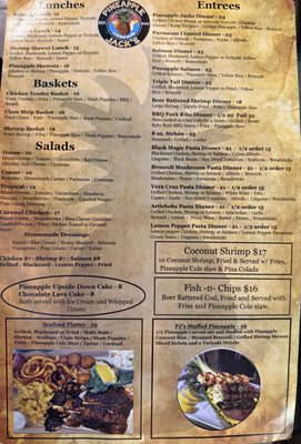 Menu photo 2 Pineapple Jacks Dunedin Dunedin, FL Menu photo 2 Pineapple Jacks Dunedin Dunedin, FL