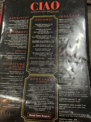 Menu photo 5 CIAO ITALIAN EATERY Fernandina Beach, FL Menu photo 5 CIAO ITALIAN EATERY Fernandina Beach, FL