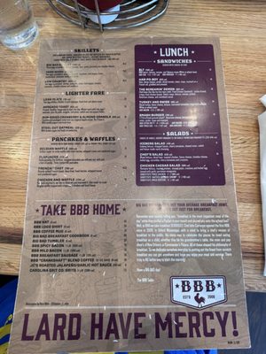 Menu photo 1 Big Bad Breakfast - Durham Durham, NC Menu photo 1 Big Bad Breakfast - Durham Durham, NC