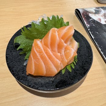 Waka Sakura - Salmon Sashimi - Conveyor Belt Sushi Near Me - Gardena, California Waka Sakura - Salmon Sashimi - Conveyor Belt Sushi Near Me - Gardena, California