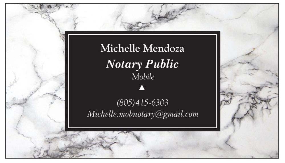 MICHELLE MENDOZA, NOTARY PUBLIC Updated August 2024 Request a Quote