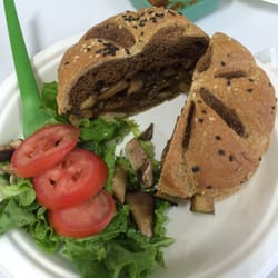 Vexicano - Torta del guiso del día (mole de champiñones), deliciosa