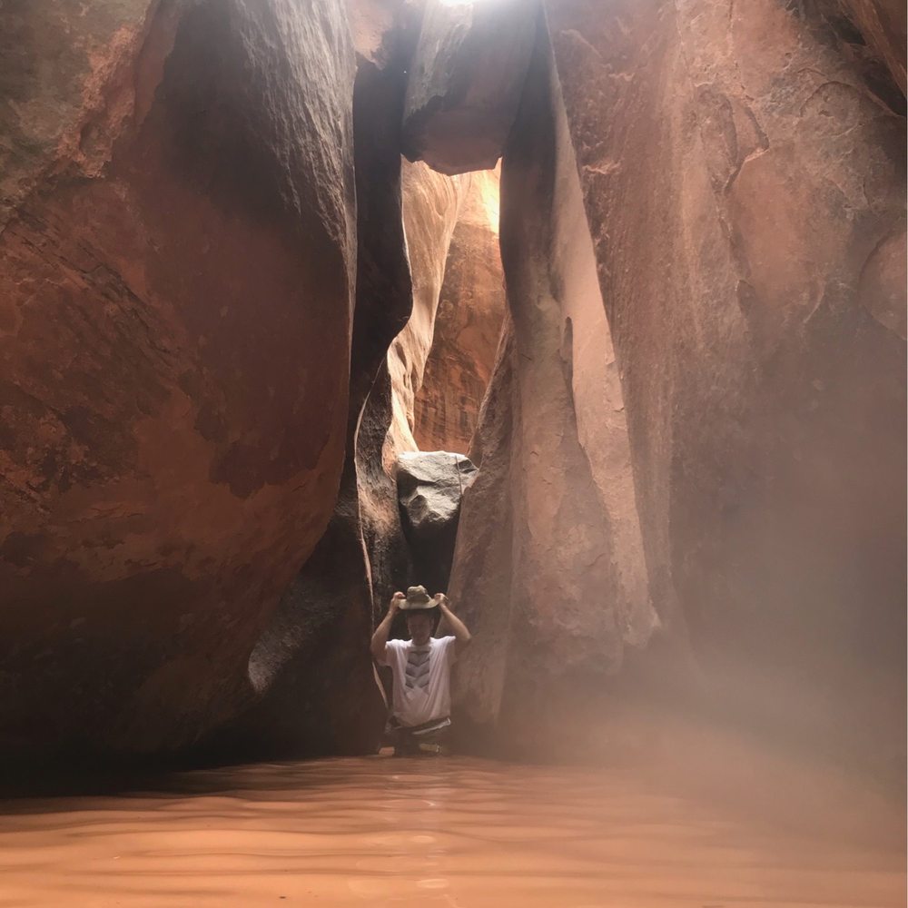 Slot canyon with a bit of water! Slot canyon with a bit of water!