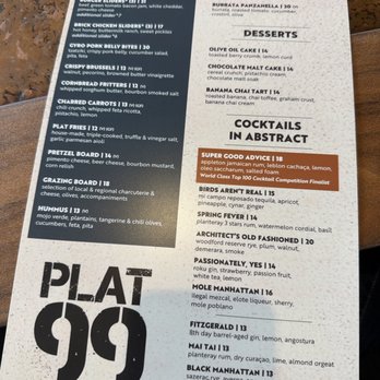Plat 99 - Menu - Lounges Near Me - Indianapolis, Indiana Plat 99 - Menu - Lounges Near Me - Indianapolis, Indiana