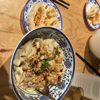 Mr Chen Beef Noodle - Chili wonton noodle with wider noodles - Chinese Near Me - Haymarket, NSW