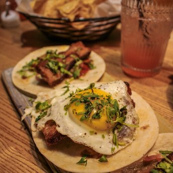 Nada - Crispy pork belly tacos with an egg - Mexican Near Me - Indianapolis, Indiana Nada - Crispy pork belly tacos with an egg - Mexican Near Me - Indianapolis, Indiana