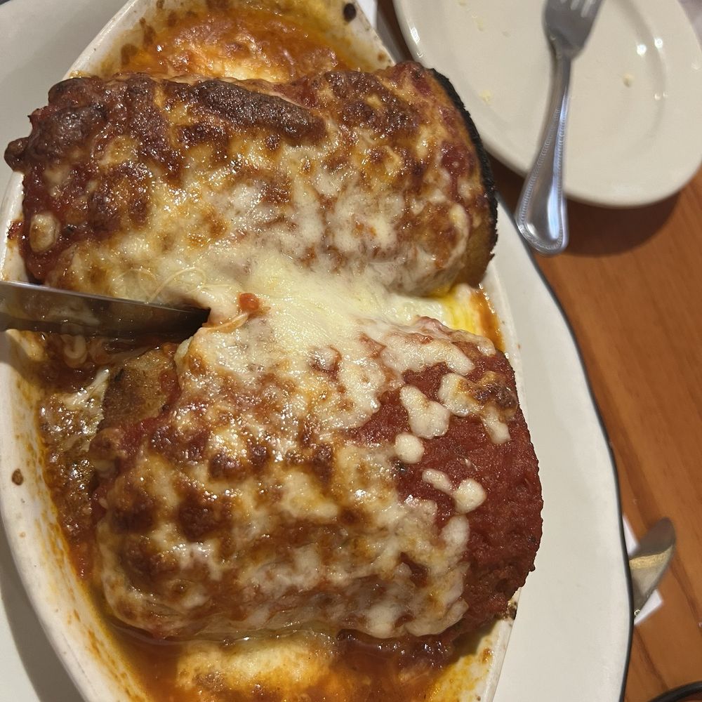 Eggplant Rollatini with ham and penne pasta ! So huge and great