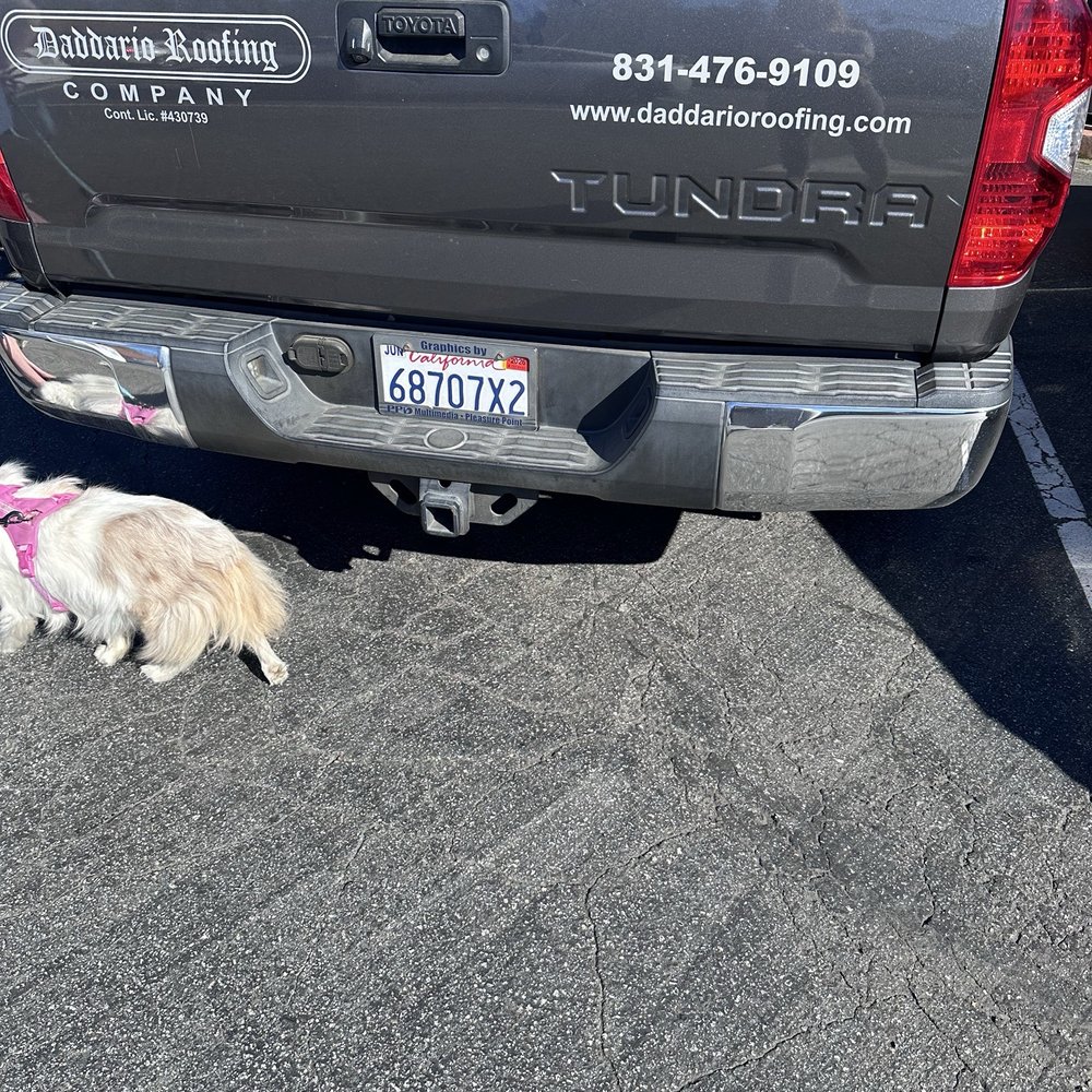 Daddario Roofing - This truck refused to move and let people out of the parking lot - Roofing Near Me - Capitola, California