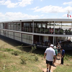 On our way back to our river cruise with Avalon Waterways on the Mekong River.