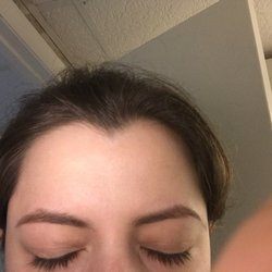 Smiley Eyes Eyebrow Threading - After filling in