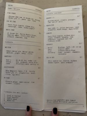 Menu photo 3 Eavesdrop Brooklyn, NY
