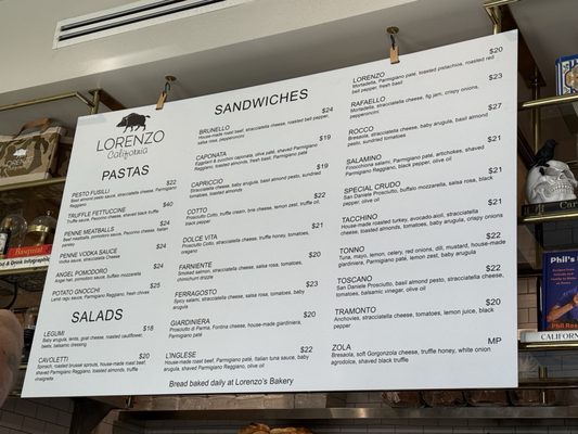 Menu photo 6 Lorenzo California Beverly Hills, CA
