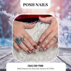 Posh Nails - Christmas magic starts at your fingertips Beautiful nails always set the mood for holiday joy. Book your festive glow today