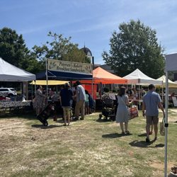 The market was busy