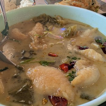 Chef's Wok & Dumplings - Picked cabbage fish soup - has a kick! :) - Chinese Near Me - Oceanside, California Chef's Wok & Dumplings - Picked cabbage fish soup - has a kick! :) - Chinese Near Me - Oceanside, California