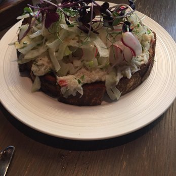 Rider - Dungeness Crab Toast - American Near Me - Seattle, Washington Rider - Dungeness Crab Toast - American Near Me - Seattle, Washington