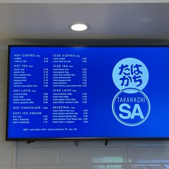 Takahachi Bakery - Menu Jan 2024 - Coffee & Tea Near Me - Brooklyn, New York