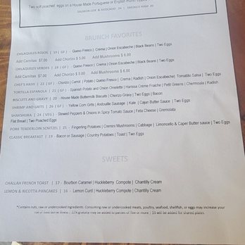 Elements Restaurant - Brunch Menu - Breakfast & Brunch Near Me - Vancouver, Washington