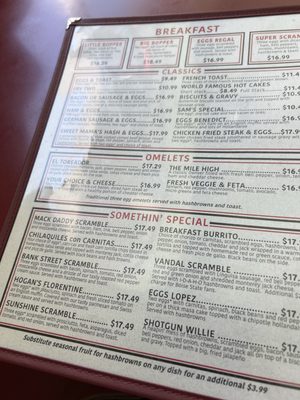 Menu photo 1 Hogan's Diner Spokane, WA Menu photo 1 Hogan's Diner Spokane, WA