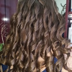 Cutting Edge - Absolutely gorgeous. Beautiful curls ready for her 8th grade graduation.