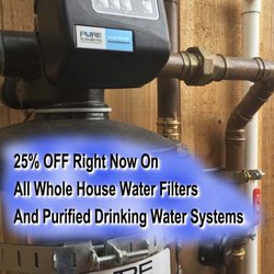 Pure Elements Water - 25% OFF Right Now on All Whole House Water Filters and Purified Drinking Water Systems.