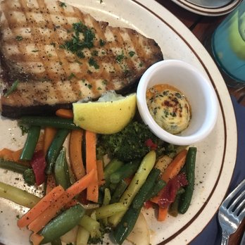 Hobbs Harborside - Grilled swordfish and curry stir-fry - Seafood Near Me - Wells, Maine Hobbs Harborside - Grilled swordfish and curry stir-fry - Seafood Near Me - Wells, Maine