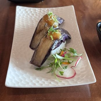 Tane Vegan Izakaya - Eggplant nigiri - Vegan Near Me - Berkeley, California