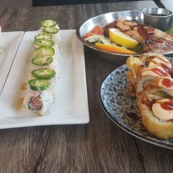 Awesome Sushi - Call me Babe, Brilliant, Tokyo Sun and Salmon Collar. - Japanese Near Me - Long Beach, California