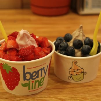 BerryLine - Raspberry on the left, coffee oreo on the right. - Ice Cream & Frozen Yogurt Near Me - Cambridge, Massachusetts BerryLine - Raspberry on the left, coffee oreo on the right. - Ice Cream & Frozen Yogurt Near Me - Cambridge, Massachusetts