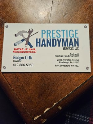 Prestige Handyman Services, Logo